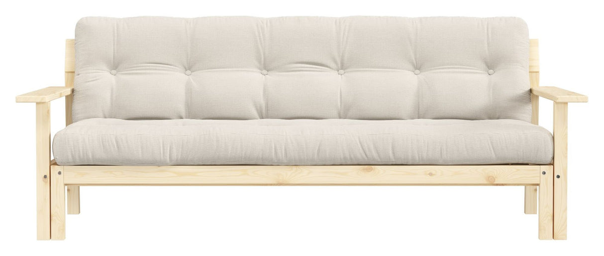 Unwind Sovesofa 190x100, Off white Fløjl - Unoliving.com