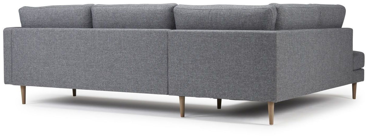 Nabbe 2-pers. Open End Sofa, venstre, Grå - Unoliving.com