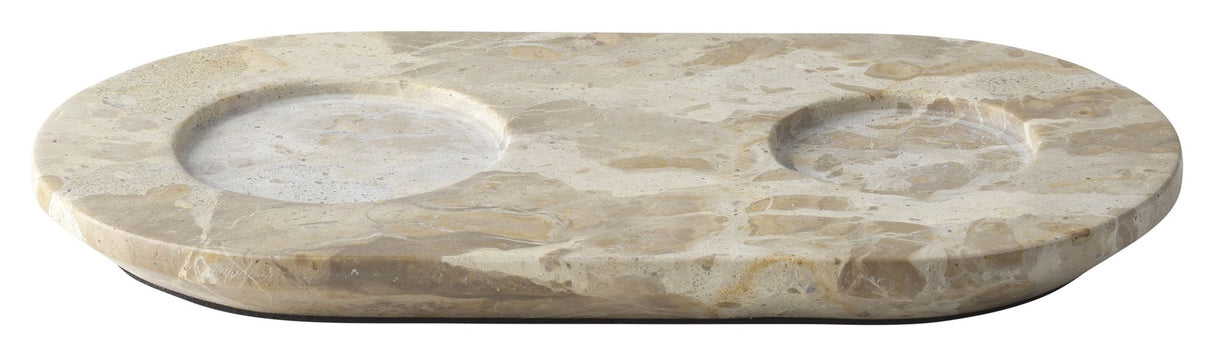 Marble Bakke til flasker, Beige marmor