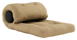 Wrap Futon, Wheat beige - Unoliving.com