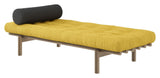 Next Daybed Sovesofa, Brun lakeret fyrretræ, Honey fløjl - Unoliving.com