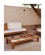 Forcanera Sofabord, Massiv teak, 150x71 - Unoliving.com