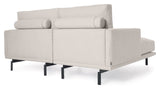 Galene 3-pers. Sofa m. venstrevendt chaiselong, B214, Beige chenille - Unoliving.com