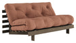 Roots 160 Sovesofa, Brun lakeret fyrretræ, Clay Brown - Unoliving.com