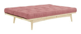 Folk Sovesofa, Fyrretræ, Sorbet Pink fløjl - Unoliving.com