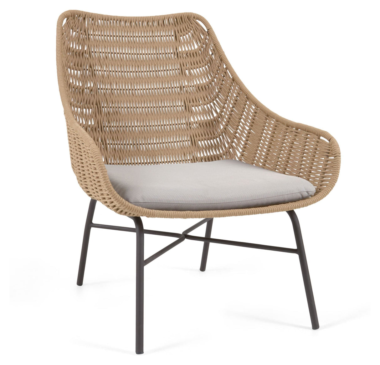 Abeli Loungestol, Beige - UNOLIVING.COM