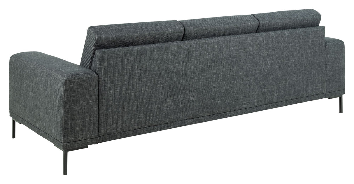 Emerson Sofa Grå, 3-pers sofa - Unoliving.com