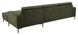 Emerson Sofa m. chaiselong højrevendt, Grøn - Unoliving.com