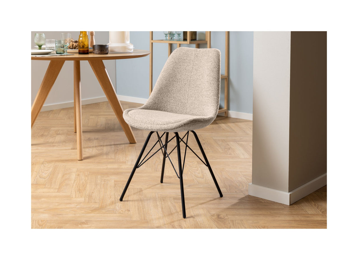 Eris Spisebordsstol, Beige stof - Unoliving.com