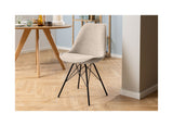 Eris Spisebordsstol, Beige stof - Unoliving.com