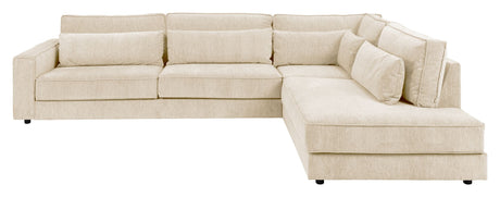 Kingsport Hjørnesofa open end højre, Beige - Unoliving.com