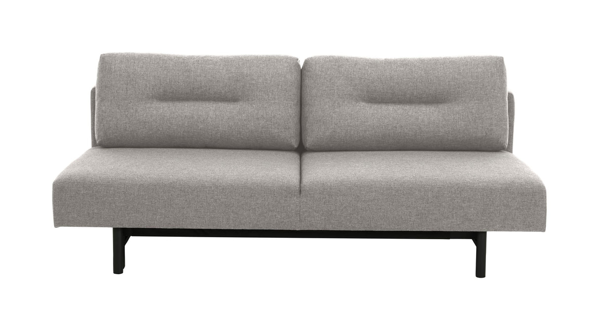 Malling Sovesofa m. ryghynder 200x105, , Grå stof, - Unoliving.com