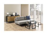 Malling Sovesofa m. ryghynder 200x105, , Grå stof, - Unoliving.com