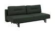 Malling Sovesofa m. ryghynder 200x105, Grøn stof - Unoliving.com