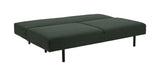 Malling Sovesofa m. ryghynder 200x105, Grøn stof - Unoliving.com