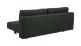 Malling Sovesofa m. ryghynder 200x105, Grøn stof - Unoliving.com