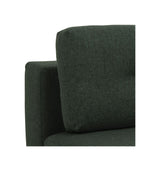 Malling Sovesofa m. ryghynder 200x105, Grøn stof - Unoliving.com