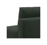 Malling Sovesofa m. ryghynder 200x105, Grøn stof - Unoliving.com