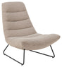 Milford Loungestol, Beige stof - Unoliving.com