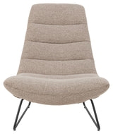 Milford Loungestol, Beige stof - Unoliving.com