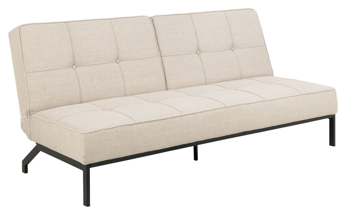 Perugia Sovesofa, Beige stof, 198x95x87 - Unoliving.com