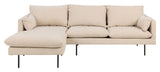 Selena Sofa m. chaiselong Beige, Venstrevendt