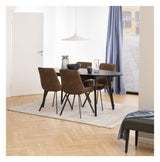 Waylor Spisebordsstol, Brun - Unoliving.com