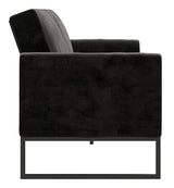 Adley Coil Sovesofa, Sort fløjl - UNOLIVING.COM