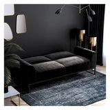 Adley Coil Sovesofa, Sort fløjl - UNOLIVING.COM