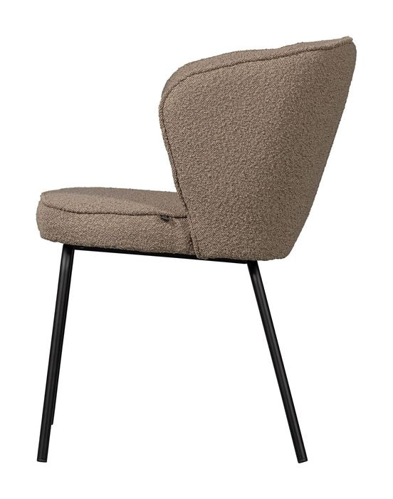 Admit Spisebordsstol, Beige Bouclé - UNOLIVING.COM