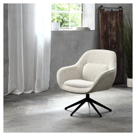 Lynn, loungestol - off white - Unoliving.com