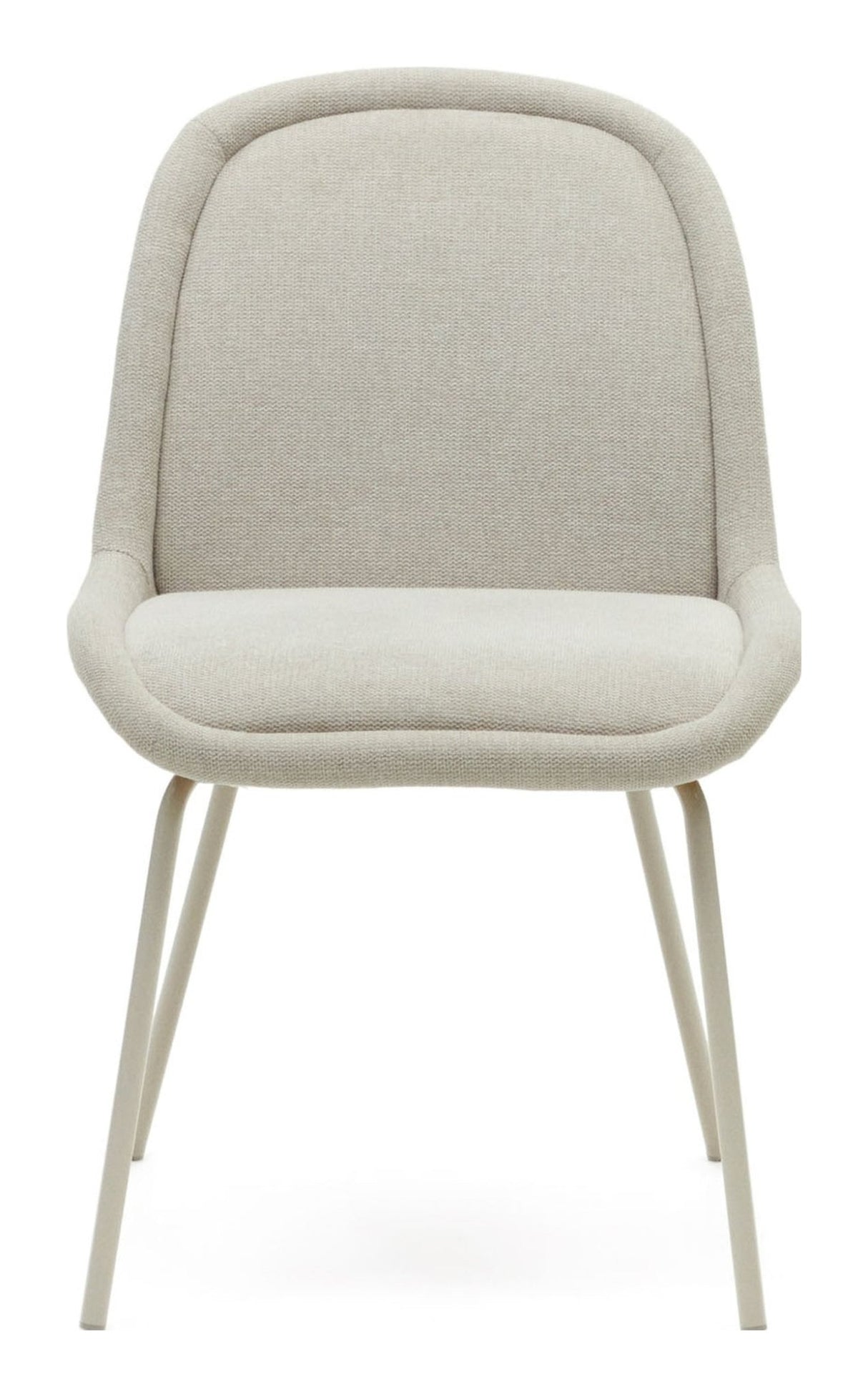 Aimin Spisebordsstol m. beige ben, Beige Chenille - UNOLIVING.COM