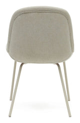 Aimin Spisebordsstol m. beige ben, Beige Chenille - UNOLIVING.COM