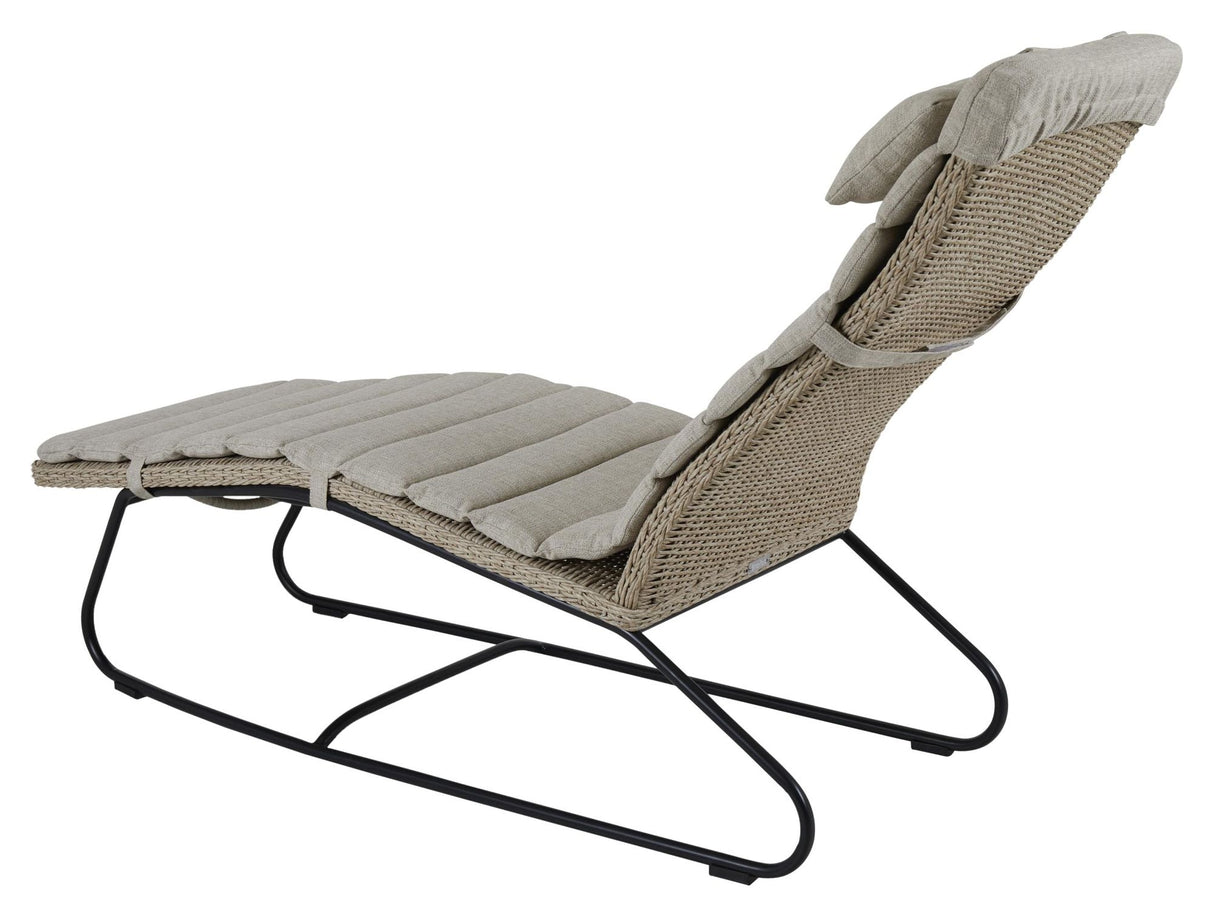 Akleja Solvogn m. hynde, Beige polyrattan - UNOLIVING.COM