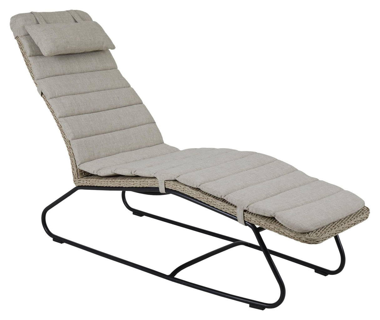 Akleja Solvogn m. hynde, Beige polyrattan - UNOLIVING.COM