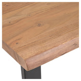 Alaia Barbord, H105, Massiv acacie/Sort metalstel - UNOLIVING.COM