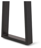 Alaia Konsolbord, Massiv acacie/Sort metalstel - UNOLIVING.COM