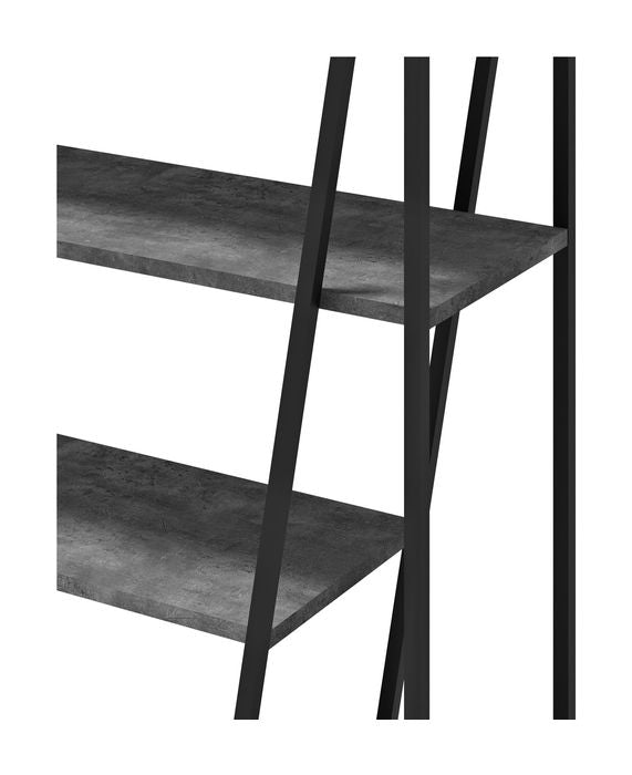 Albi Bogreol, Beton/Sort Metal, 120x38x197 - UNOLIVING.COM