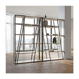 Albi Bogreol, Lys eg/Sort Metal, 120x38x197 - UNOLIVING.COM