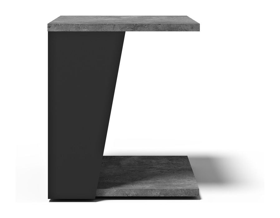 Albi Sidebord, Beton/Sort, 40x40x46 - UNOLIVING.COM