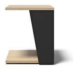 Albi Sidebord, Lys eg/Sort, 40x40x46 - UNOLIVING.COM