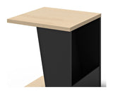 Albi Sidebord, Lys eg/Sort, 40x40x46 - UNOLIVING.COM