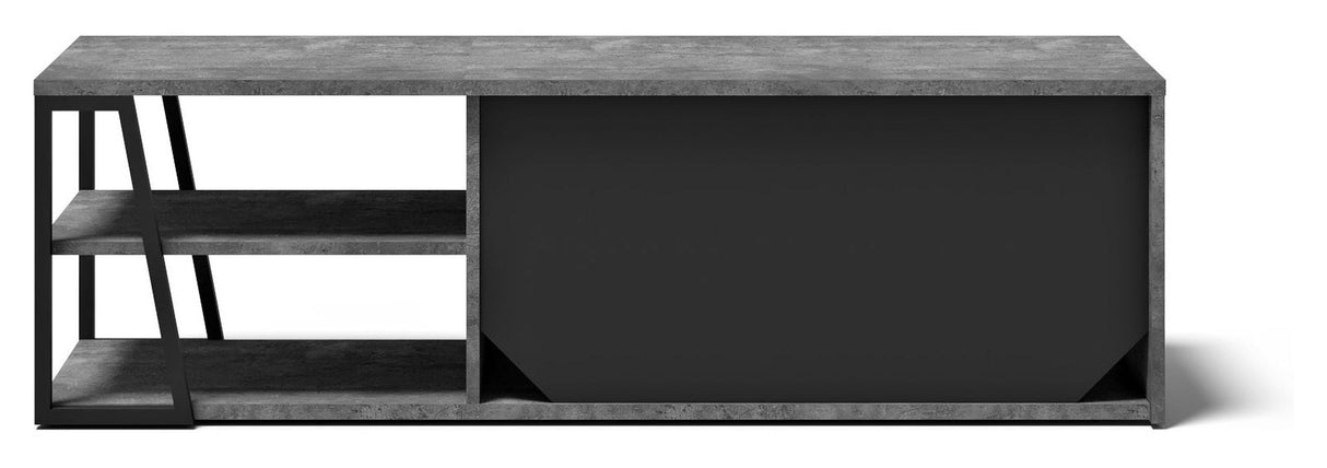 Albi TV - Bord 145, Beton/Sort Metal, 145x45x45 - UNOLIVING.COM