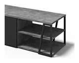 Albi TV - Bord 190, Beton/Sort Metal, 190x45x45 - UNOLIVING.COM