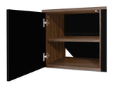 Albi TV - Bord 190, Valnød/Sort Metal, 190x45x45 - UNOLIVING.COM