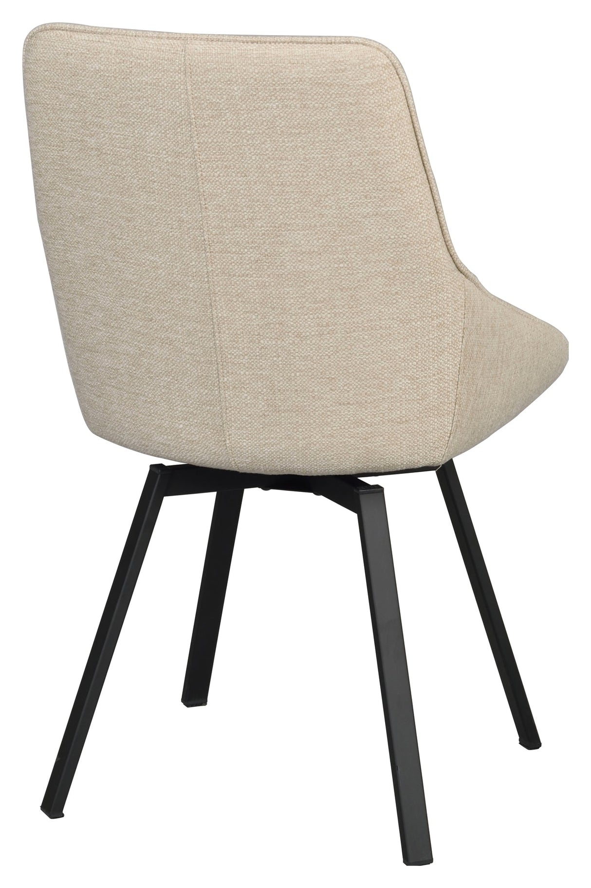 Alison, spisebordsstol - lys beige/sort - UNOLIVING.COM