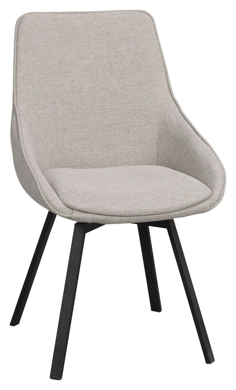 Alison Spisebordsstol med drejefunktion, Beige - UNOLIVING.COM