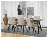 Alison Spisebordsstol med drejefunktion, Beige - UNOLIVING.COM