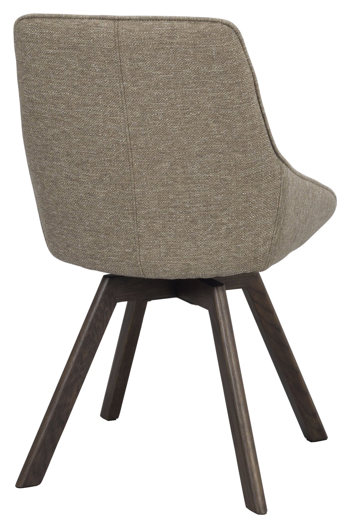 Alison, spisebordsstol - mørk beige/brun eg - UNOLIVING.COM