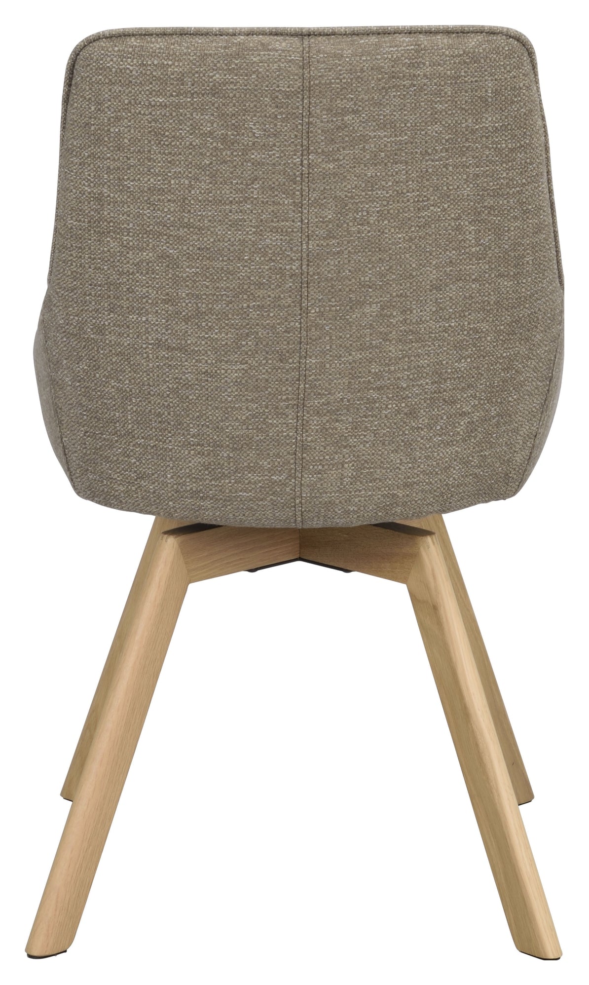 Alison, spisebordsstol - mørk beige/eg - UNOLIVING.COM